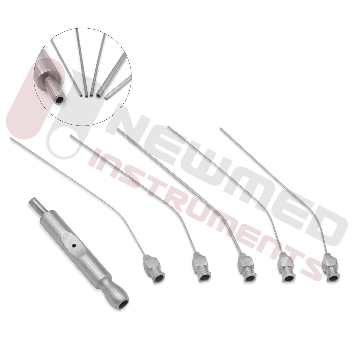 10× Baron Suction Tubes FR 7 Surgical 2.3mm ENT Surgical